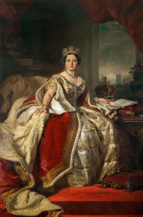 Franz Xaver Winterhalter Queen Victoria (mk25) oil painting image